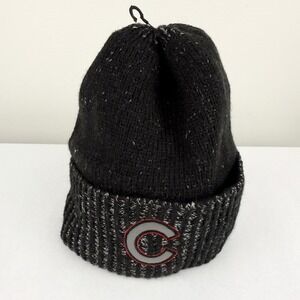 New Era Chicago Cubs Classic Knit Beanie Winter Hat Black and Red NWT
